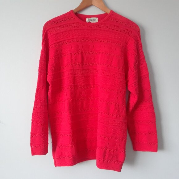 United Colors Of Benetton Sweaters - Vintage 90s United Colors of Benetton 100% Cotton Sweater